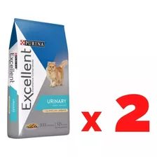 Alimento Excellent Urinary Gato 2 Bolsas De 3 Kg = 6 Kg