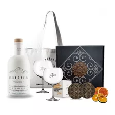 Kit Regalo Gin Aconcagua Cardamomo + 2 Copas Transparentes