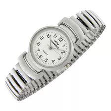 Reloj Montreal Mujer Ml1535 Malla De Acero Elastizada 