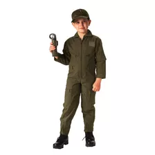 Disfraz Para Niño Piloto Fuerza Aérea G.i. Verde Olivo