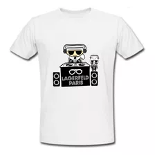 Playera Karl Lagefeld Disco Para Hombre