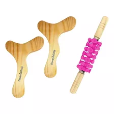 Kit Massageador Pantala + Rolo Turbinada Cor Pink