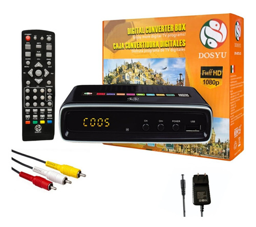 Convertidor 03 Decodificador Digital Señal Analoga Hd  Dosyu
