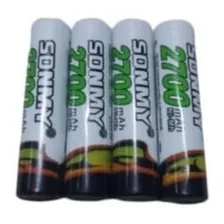 Pilhas Aaa Recarregáveis 2700mah Sdnmy Kit Com 4 Unidades 