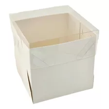 Caja Minicake Con Tapa Acetato 15x15x16 (25u)