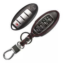 Funda De Cuero Carcasa Inteligente Llave Nissan 4 Botones