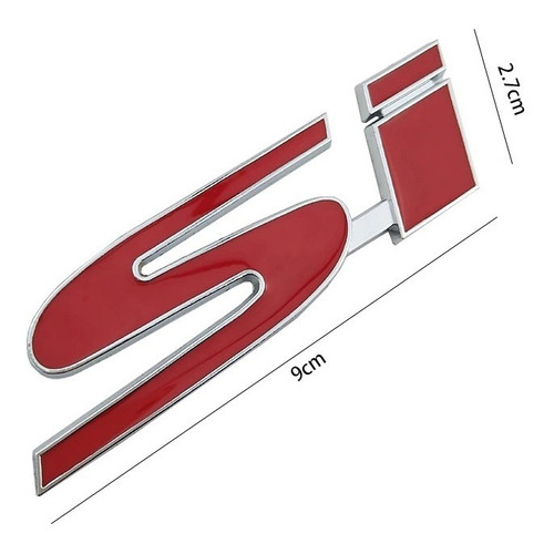 Emblema Si De Parrilla Honda Civic 1996 - 2000 / 2006 - 2015 Foto 3