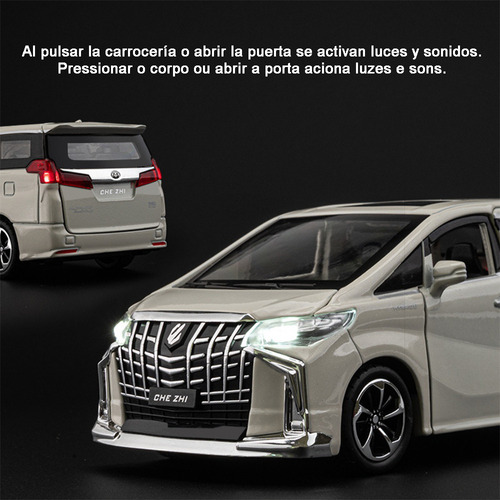 Toyota Alphard Miniatura Metal Coche Adornos Coleccionables Foto 3