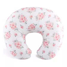 Cojín De Lactancia Rosa Floral Para Niñas