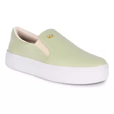 Tênis Feminino Casual Iate Calce Facil Slip On A1.04 B