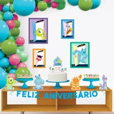 Kit Festa Fácil Monstros Sa Decoração De Aniversário