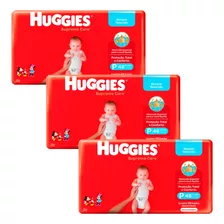 Kit Com 3 Pct Fralda Huggies Supreme Care Rn/p 144 Tiras 