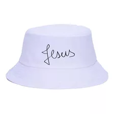 Chapéu Bucket Hat New Jesus Escrito Religião