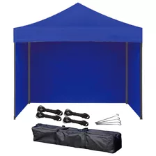 Gazebo 3x3 Metros Autoarmable Plegable Exterior Con Paredes Azul