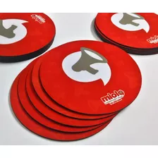 15 Mousepad Redondo-18 Cm-tecido/base Neoprene-personalizado