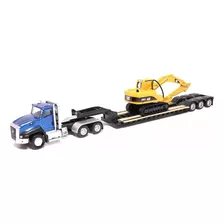 Kenworth T880 & Cat Mano De Chango + Remolque Lowboy 1/87