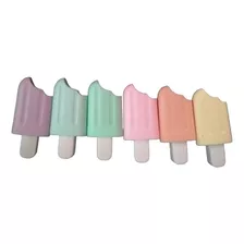 Destacadores Heladito Color Pastel Kawaii 8 Cms(pack 6)