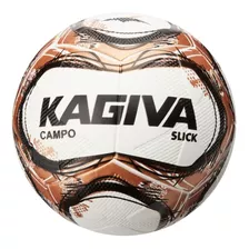 Bola De Futebol Slick Campo Ouro E Preto Kagiva Cor Marrom