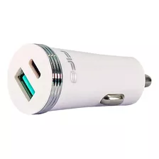 Cargador De Auto Fifo Usb C + Usb A 20w Carga Súper Rápida