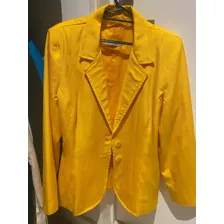 Blazer Jazmin Chebar Talle 2 M Amarillo