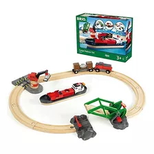 Set De Puerto De Carga Brio World 33061 | Tren De Juguete De