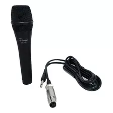 Micrófono Parquer 835 Dinámico Cardioide Para Voz Con Cable Color Negro