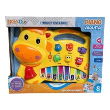 Baby Gus Piano Vaquita Con Luz Y Sonido Cod 52024