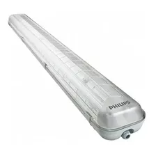 Luminária Sobrepor Hermética Para 2 Lâmpadas T5/t8 120cm Philips Cor Cinza 110v/220v