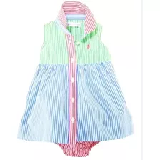 Vestido Guagua Niña Ralph Lauren 3 Meses Multicolor