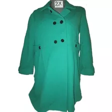 Abrigo Vestir/casual Vintage Mujer Verde Talla 2x Old Navy