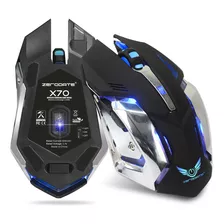 Mouse Gamer Inalambrico Zerodate X70: 6d, Con Luces Led