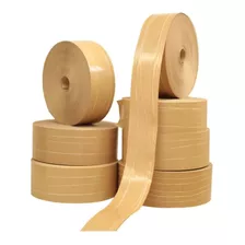 Kit 3 Rolos 1,7kg Cada Rolo Papel Gomado 70mm Com Reforço 