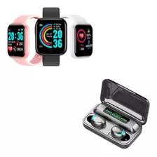  Smartwatch D20 Fitness + Auriculares Inalambricos I16 Max 