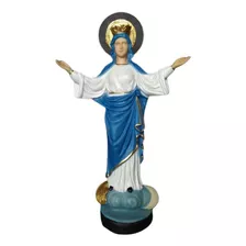 Imagem De Nossa Senhora Medianeira 34 Cm Resina Aureola