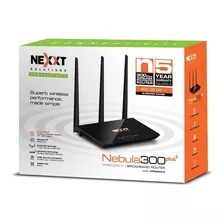 Router Inalambrico Wifi Nexxt Nebula 300+ 3 Antenas 300mbps