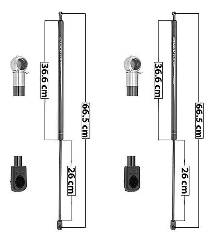 Set 2 Amortiguadores Cofre Spart Saturn Outlook 07_10 Foto 6