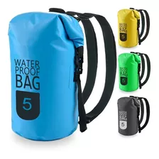 Bolsa Seca Tula Mochila Impermeable 5l Doble Correa 