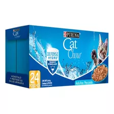 Alimento Húmedo En Sobre Para Gato Cat Chow Pack 24 De 85g