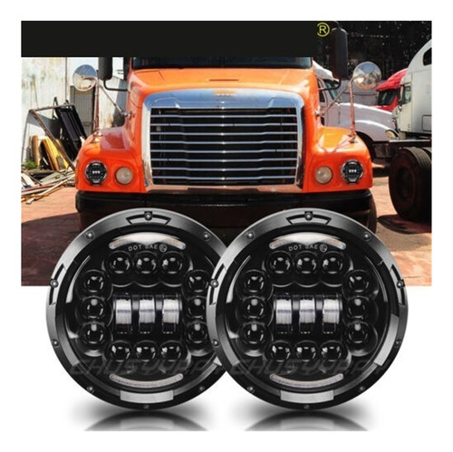 A Par De Faros Led De 7 Pulgadas Para Freightliner Century Foto 2