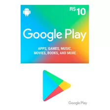 Cartão Brasil Google Play R$10 Reais Envio Imediato