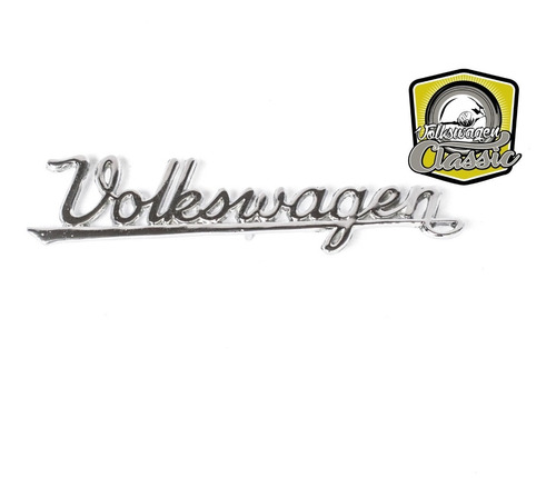 Emblema Volkswagen Scrip Beisbol Para Vw Sedan Vocho  Foto 2
