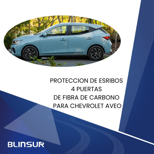 Sticker Proteccin Bl De Estribos Puertas Chevrolet Aveo Foto 2