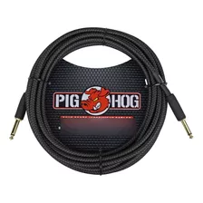 Cable Pig Hog Pch20bk Plug Para Guitarra Bajo 6 Metros
