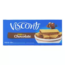 Biscoito Wafer Recheio Chocolate Visconti Pacote 120g