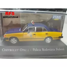 Miniatura Opala Polícia Rodoviária Federal Ed.6 1/43 Ixo