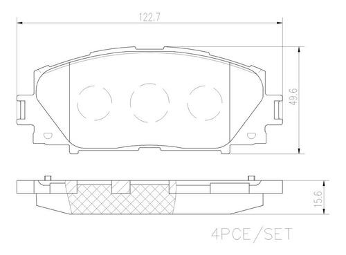 Set-4 Balatas Ceramica Delanteras Toyota Yaris 1.5l L4 15-16 Foto 2