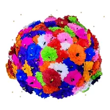 Flores De Papel Multicolor 50 Piezas