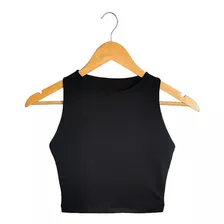 Crop Top Blusa Para Mujer Unicolor Licrada