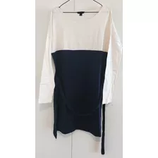 Vestido De Mujer Manga Larga Con Lazo- Banana Republic