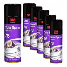 Kit 6 Adesivo Spray 76 3m Cola Sapateiro De Contato 500ml